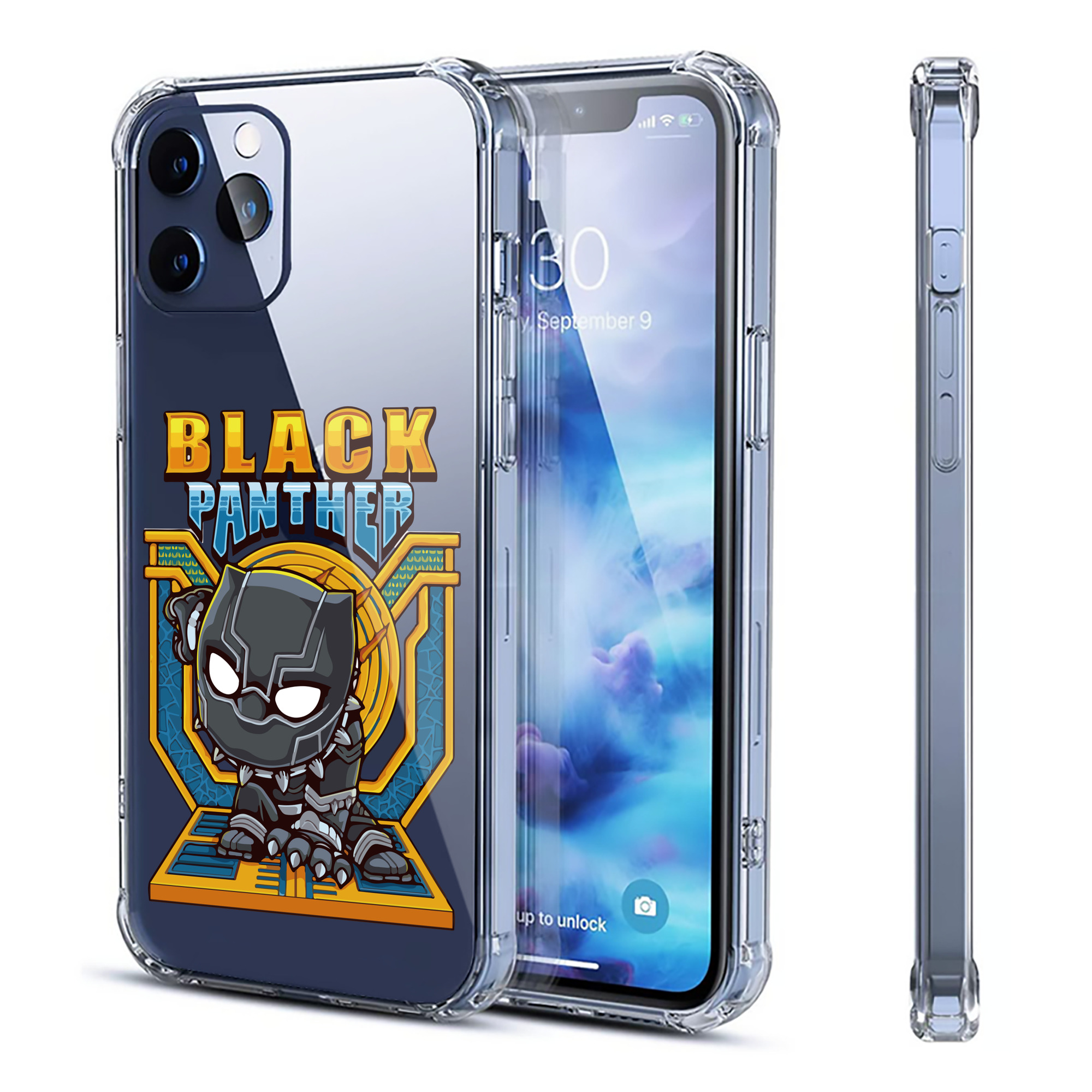 （画像用） アベンジャーズ The Avengers 【iPhone 12シリーズ対応】透明スマホケース（クリアソフトケース）